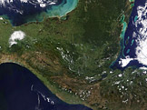 Yukatánský poloostrov (foto: NASA)