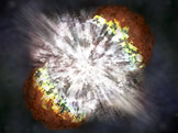 Umělecké ztvárnění supernovy SN 2006 GY